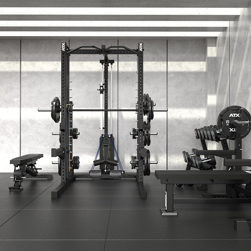 Fotstøtte på Lat Pulldown-tilvalg med 125 kg vektstabel