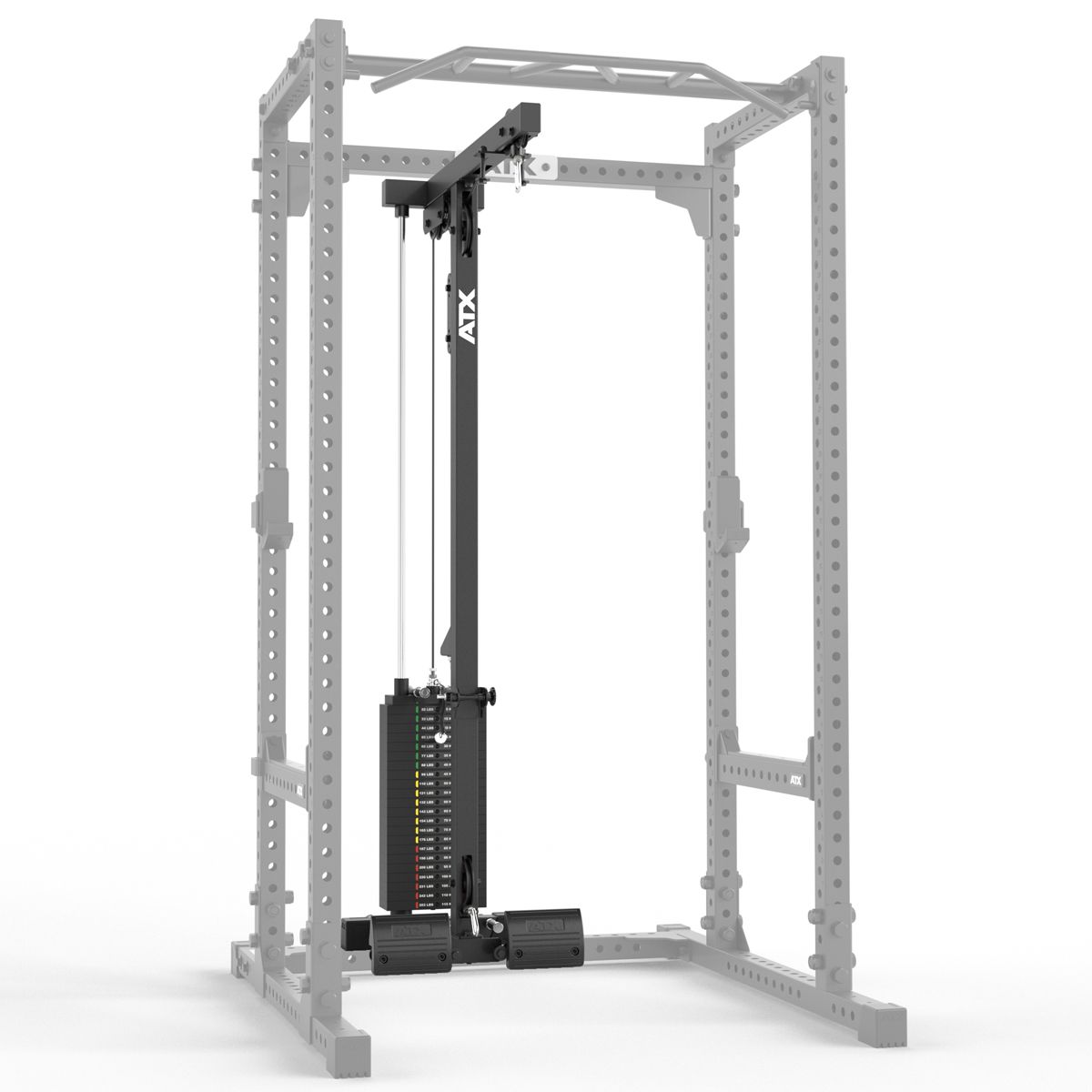 Lat Pulldown-tilvalg 660 214 cm med vektblokk B-vare bakside