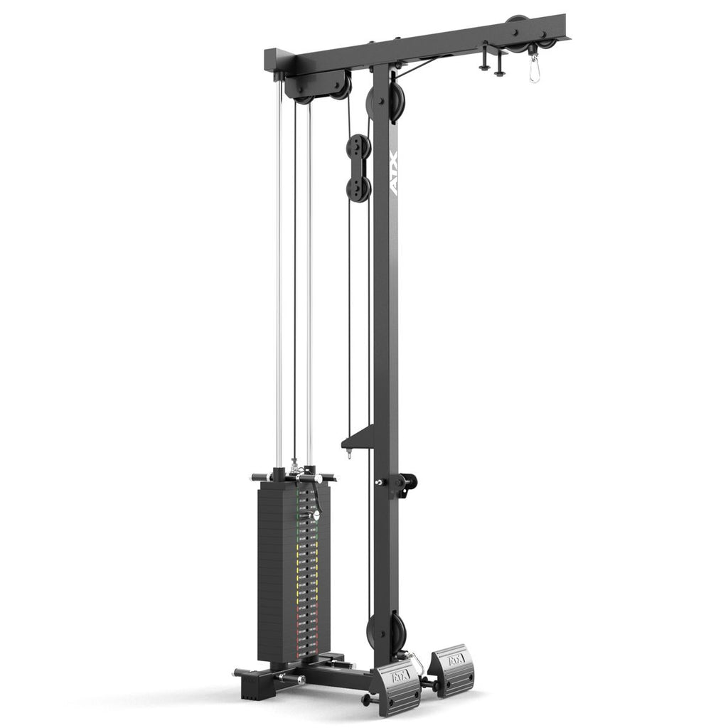 Lat Pulldown-tilvalg 660 214 cm med vektblokk B-vare forfra