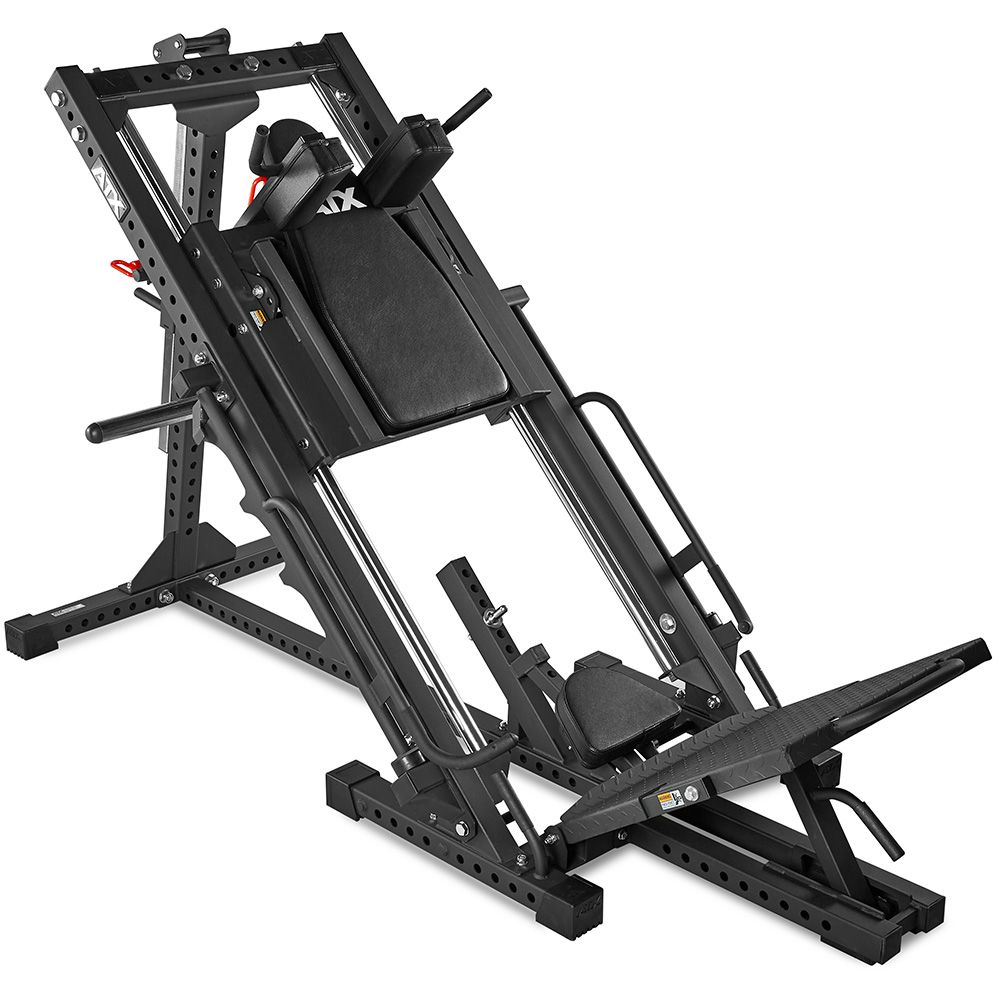 Leg Press / Hack Squat combo 4-i-1 700 kg kapasitet bakside