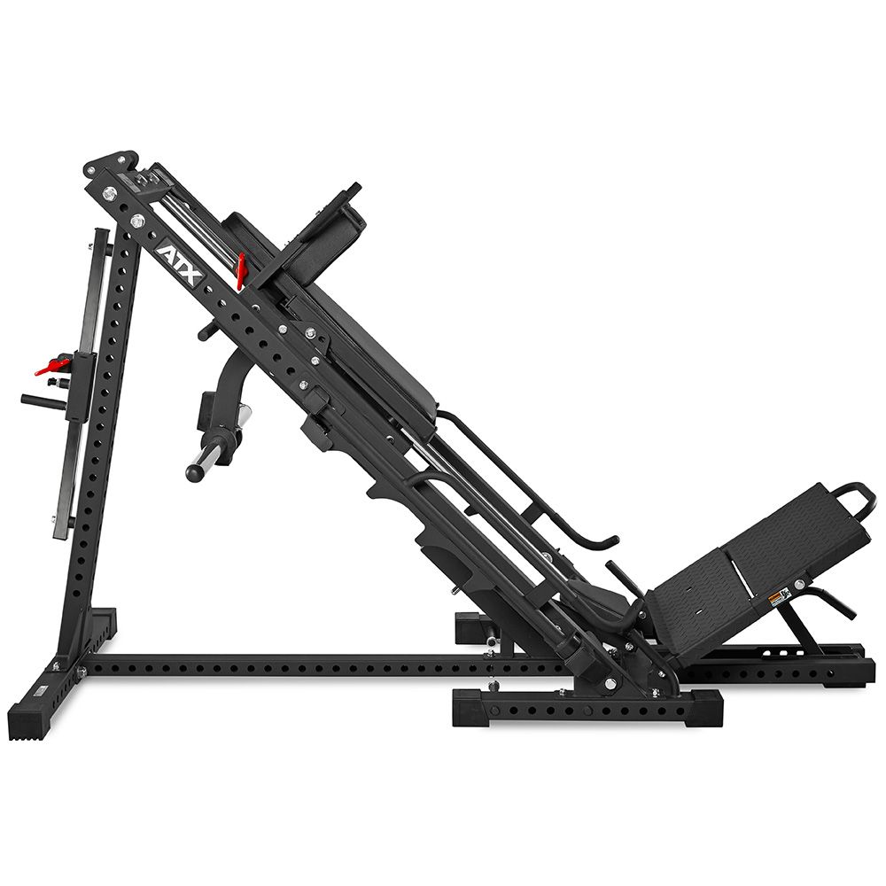 Leg Press / Hack Squat combo 4-i-1 700 kg kapasitet nærbilde