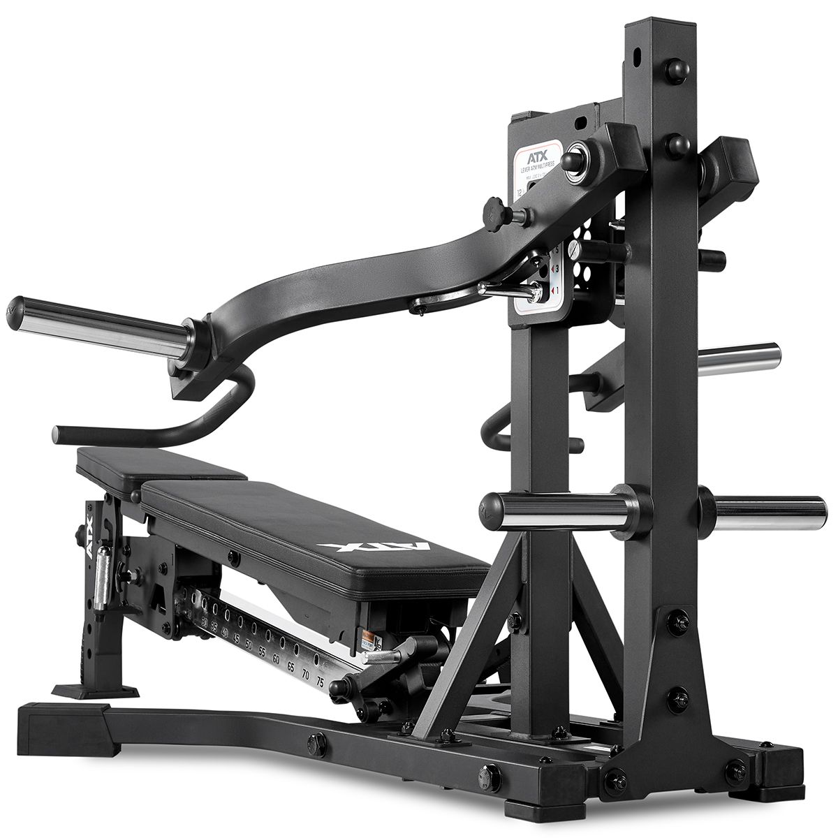 Nærbilde av håndtak på Lever Arm multipresse 200x139 cm serie 600