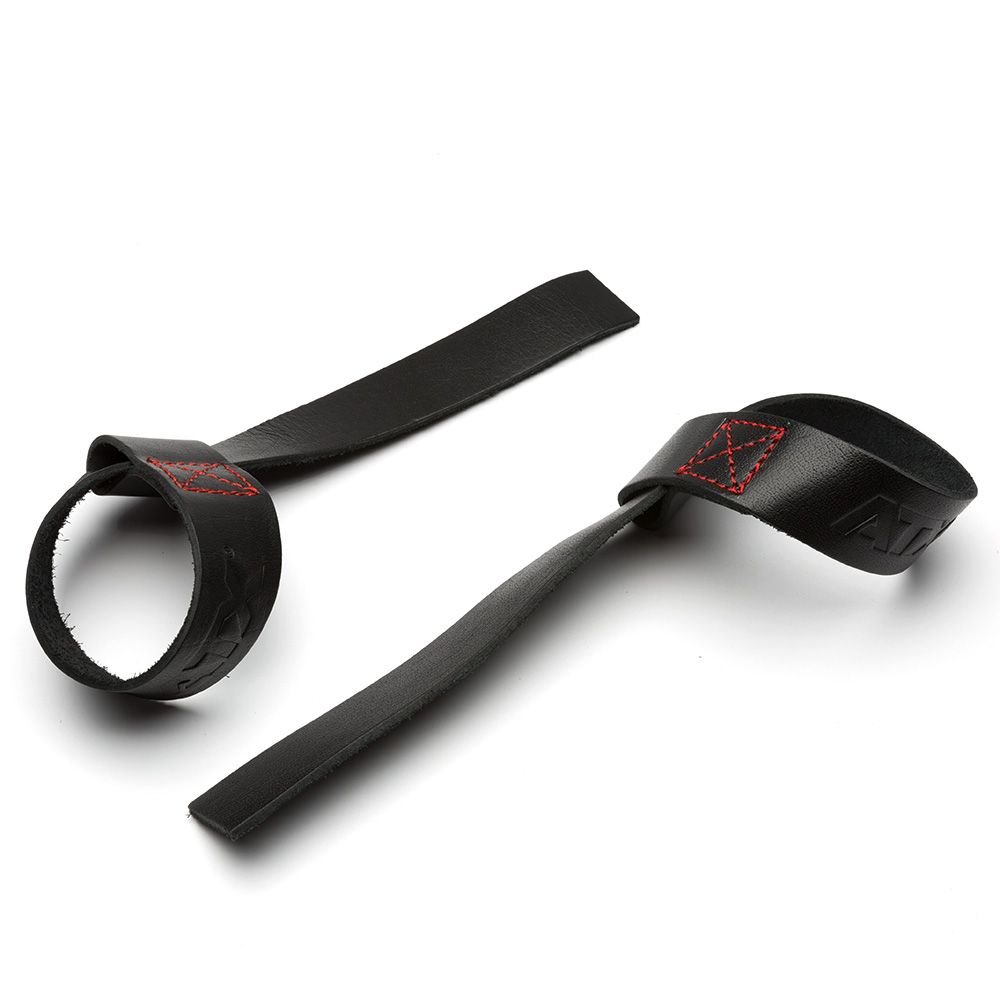 Lifting straps i ekte lær 550 x 40 mm - ATX forfra