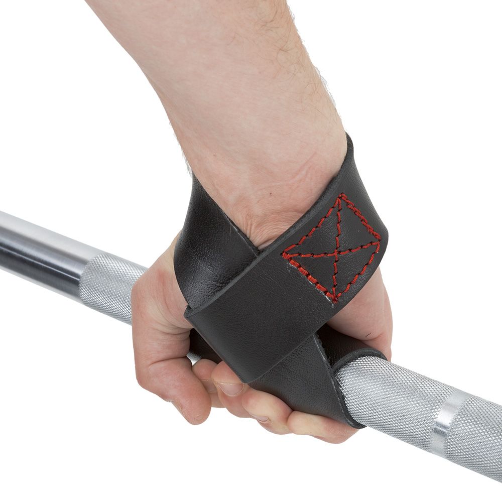 Lifting straps i ekte lær 550 x 40 mm - ATX bakside