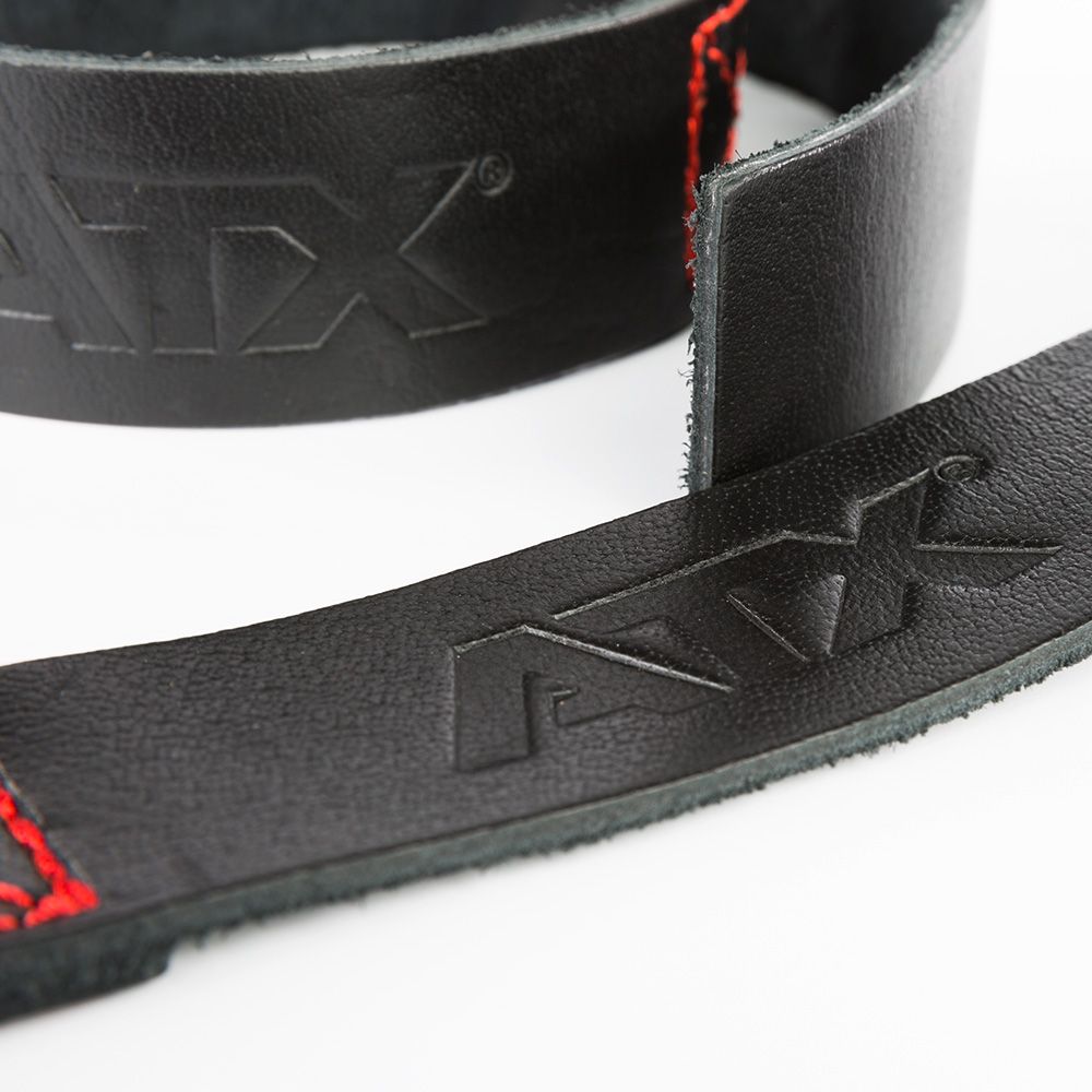 Lifting straps i ekte lær 550 x 40 mm - ATX detalj