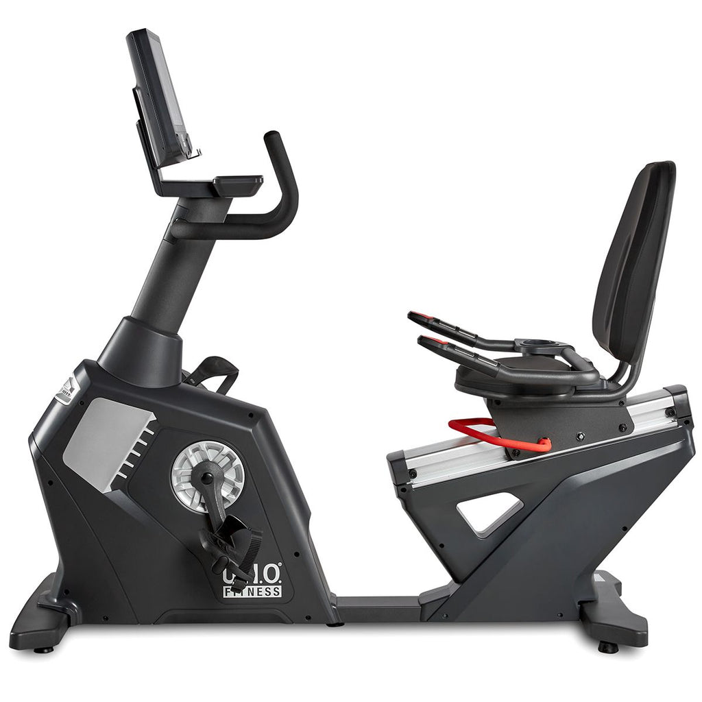 Detalj av Liggesykkel RC 5.0 generatordrift maks bruker 150 kg
