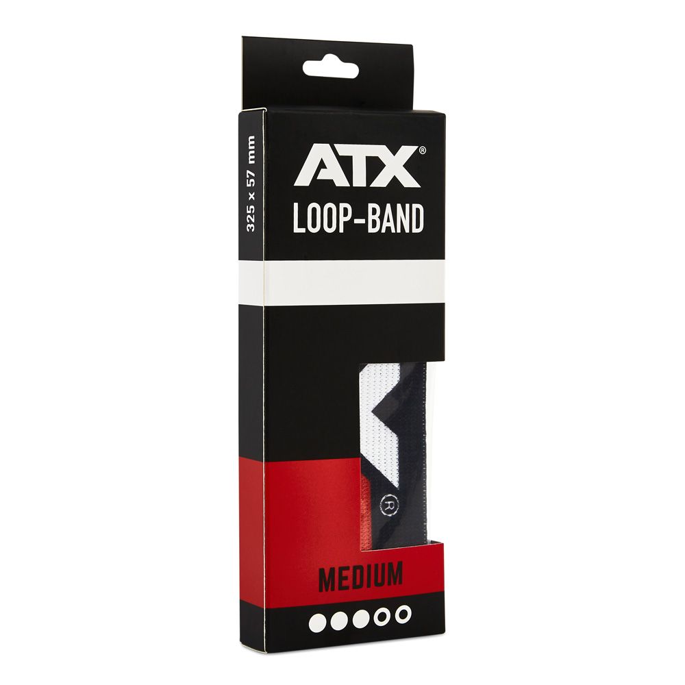 Loop Band MEDIUM rød motstandsbånd latex forfra