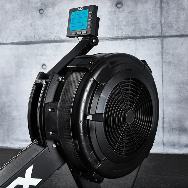 Luftmotstandssystem på Air Rower romaskin