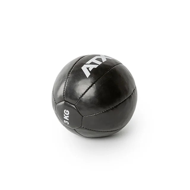 Nærbilde av stoff og fylling på Medicine Ball Classic kunstlær 10 kg 32 cm diameter