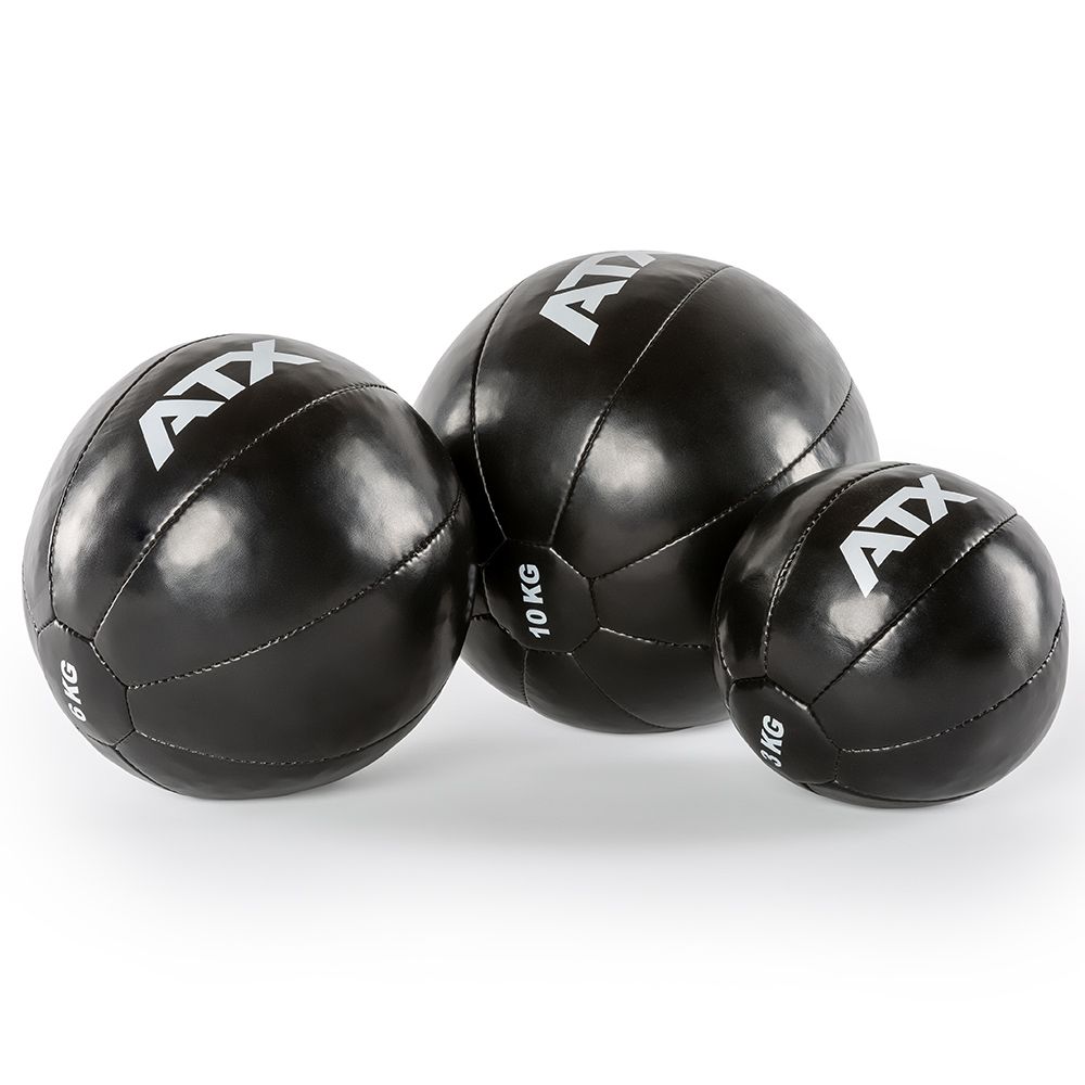 Medicine Ball Classic kunstlær 3 kg svart forfra