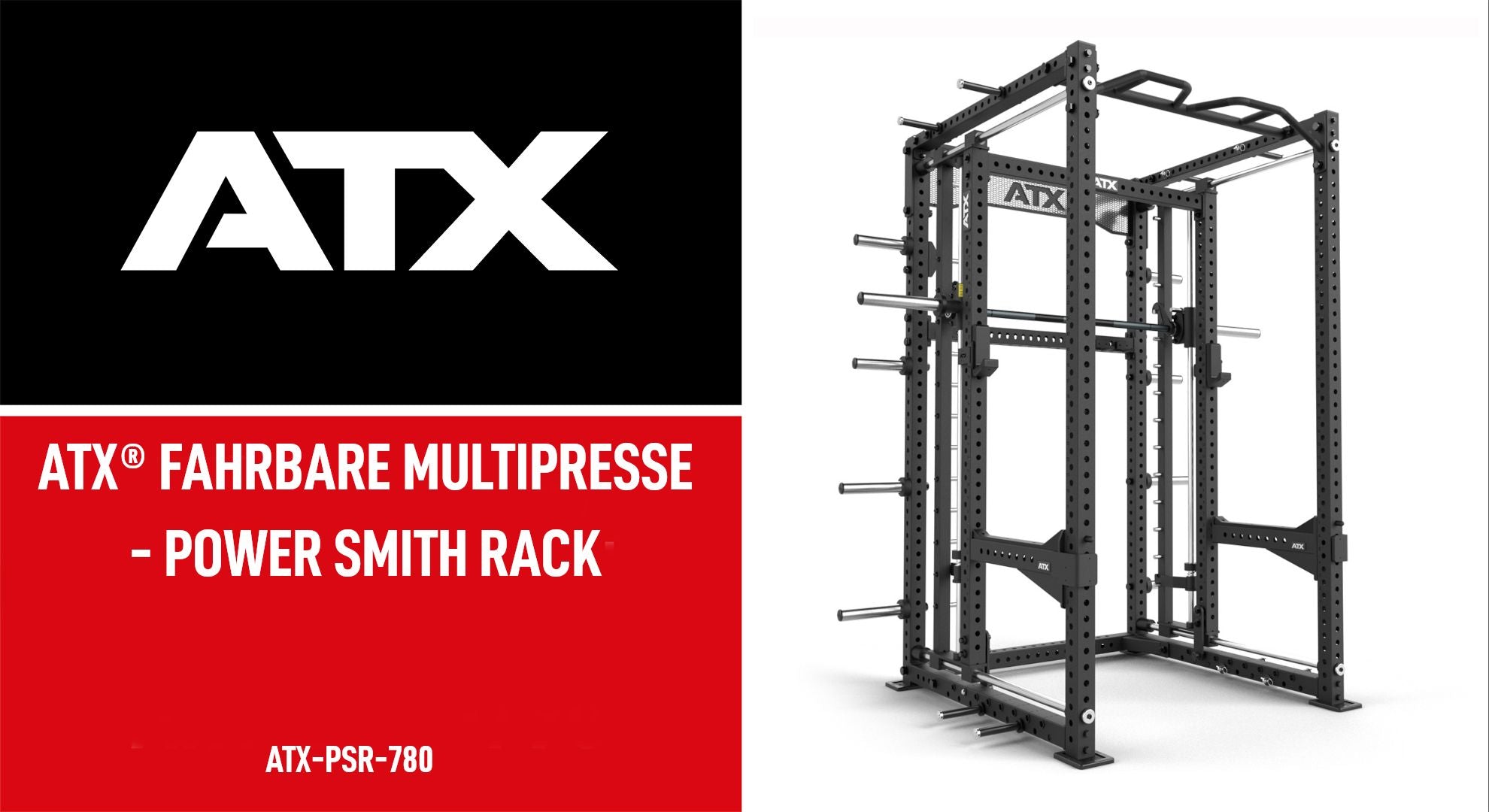 Detalj av Mobil Smith Machine med Power Rack 305 kg 2275 mm