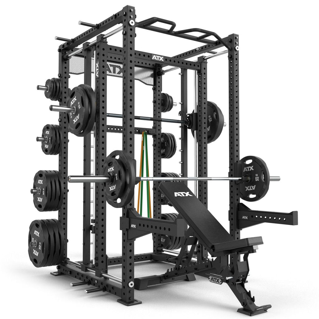 Mobil Smith Machine med Power Rack 305 kg 2275 mm stålramme