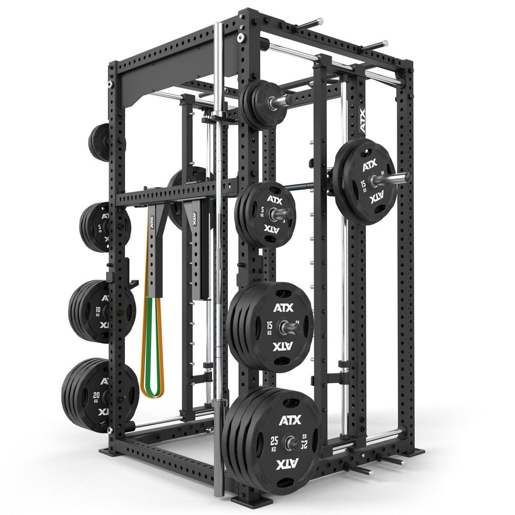 Mobil Smith Machine med Power Rack 305 kg 2275 mm i treningsbruk