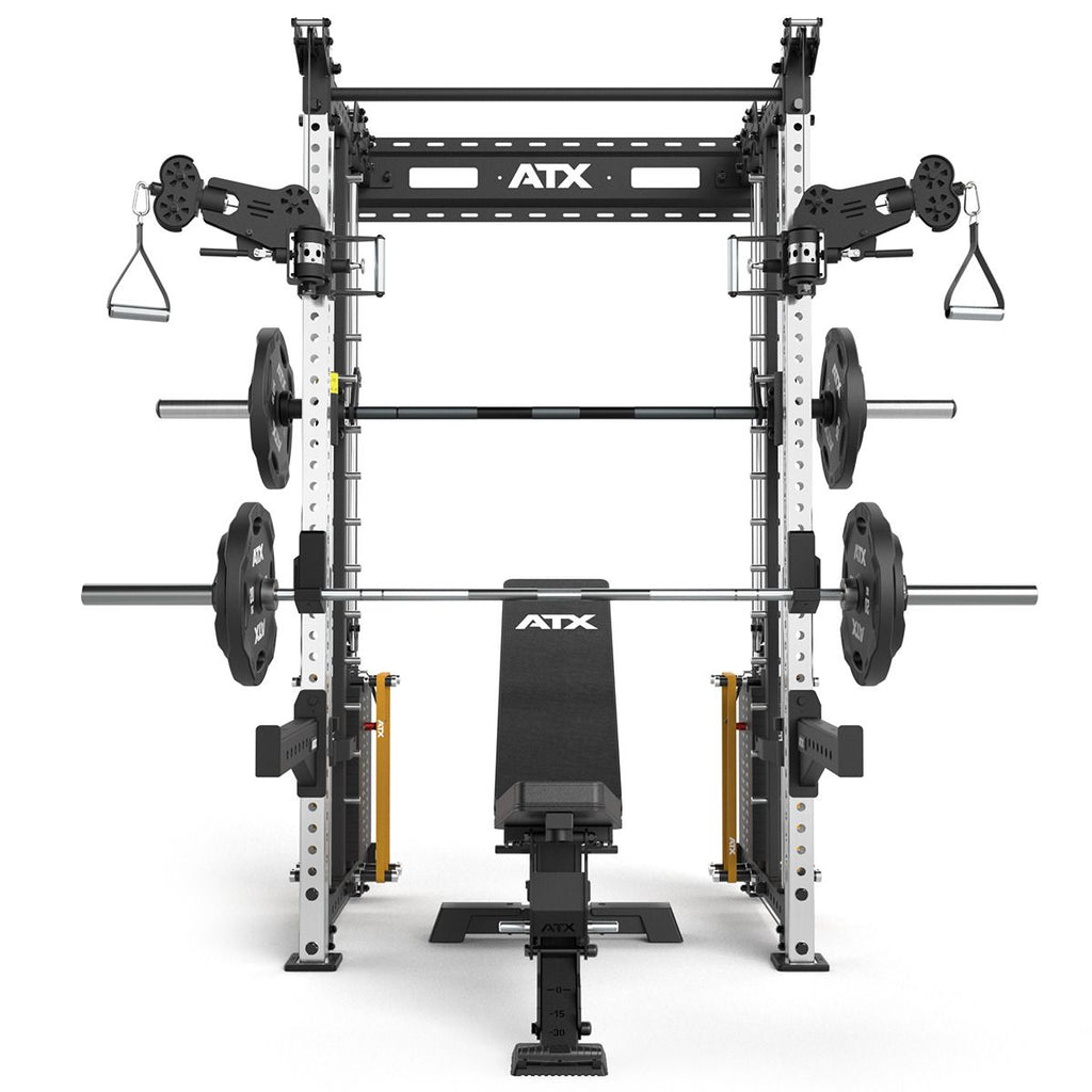 Montert Rack med kabelstasjon og Smith Machine