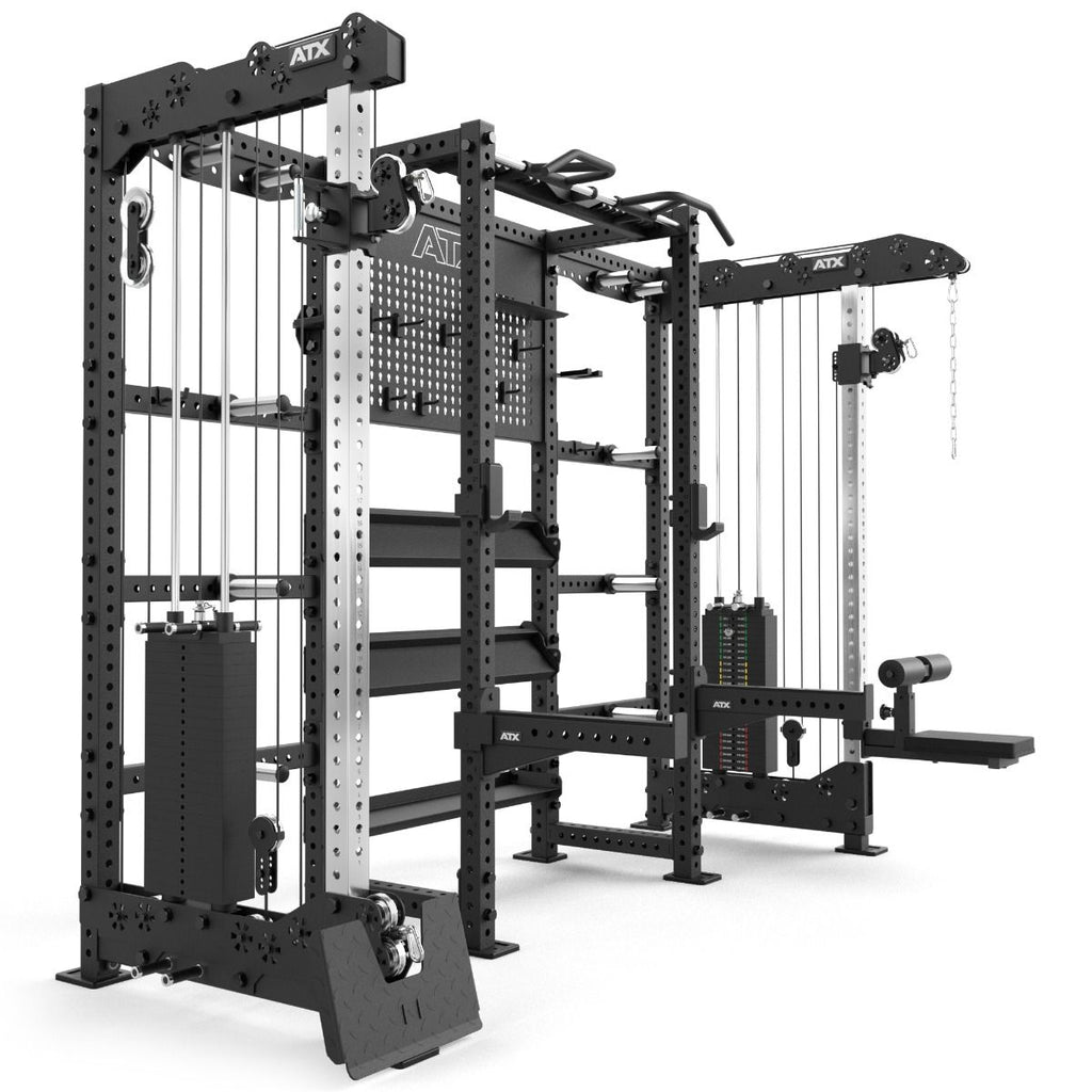 Montert Multi Cable Rack & Storage Station THE WALL 70x70 mm i treningsrom