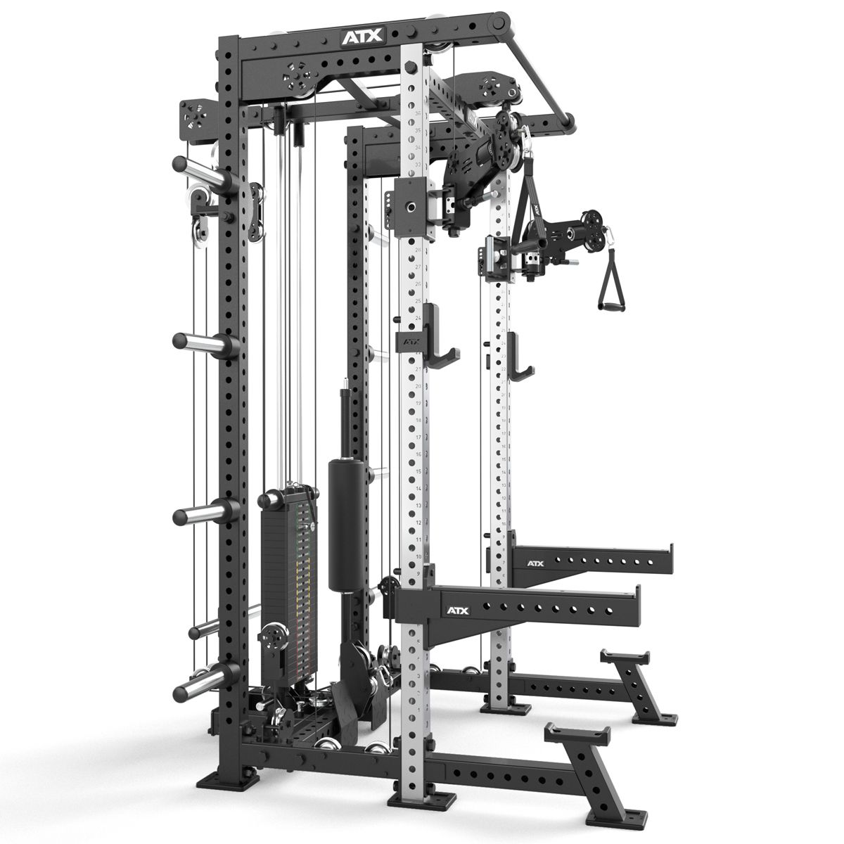 Multi Half Rack & Pull Station med flere treningsstasjoner - ATX