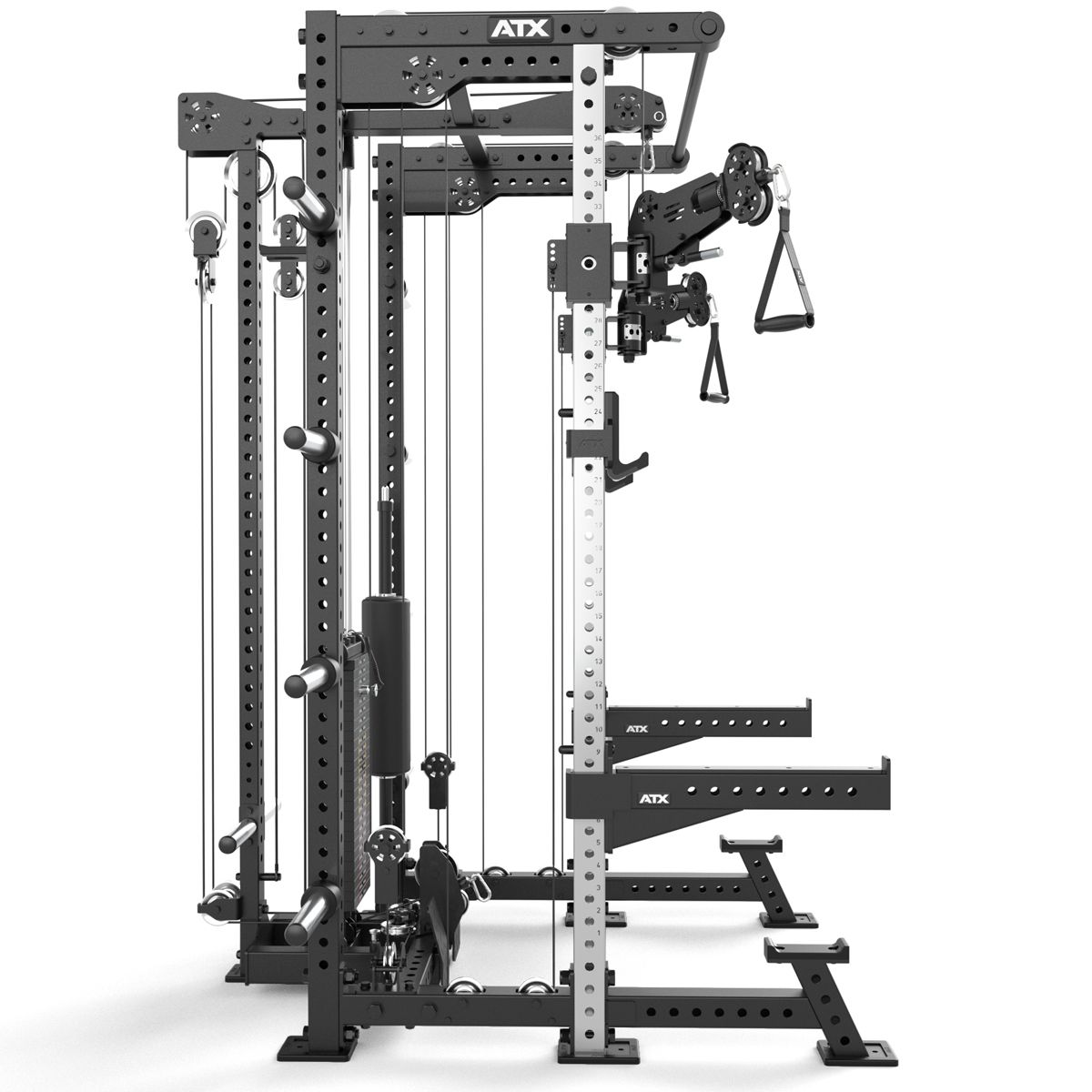 Multi Half Rack & Pull Station med flere treningsstasjoner - ATX
