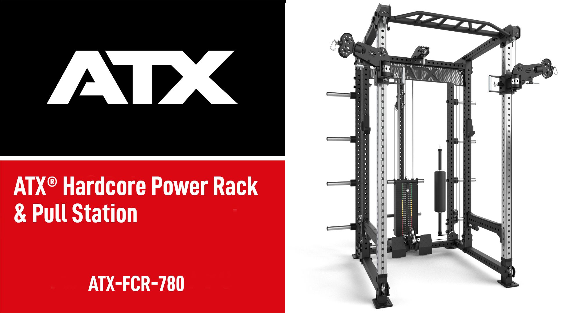 Detalj av Multi Power Rack & Pull Station FCR-780 serie 700 ramme