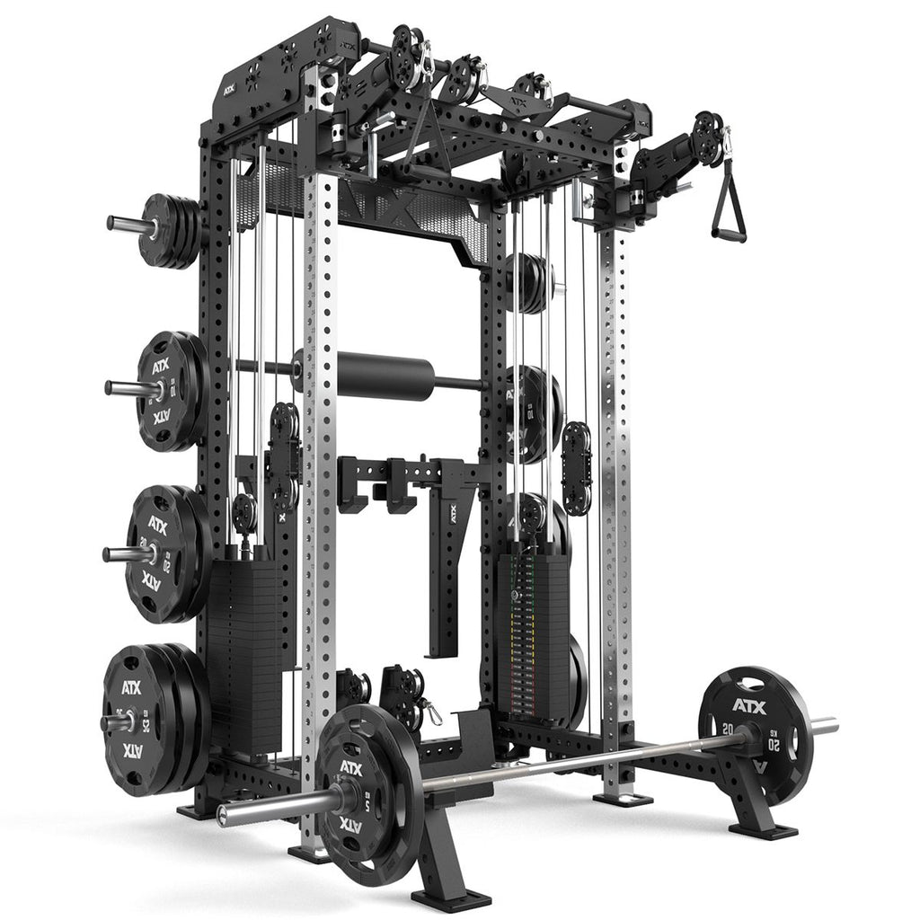 Multi Pull Rack 2.0 bakside med ramme og vekter