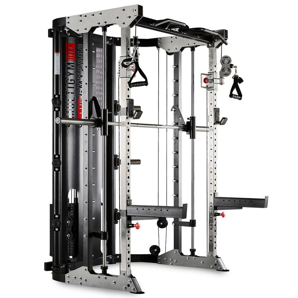 Detalj av vektstabel på Multistasjon GMX 2000 med 2 x 90 kg vektstabel og beinpress