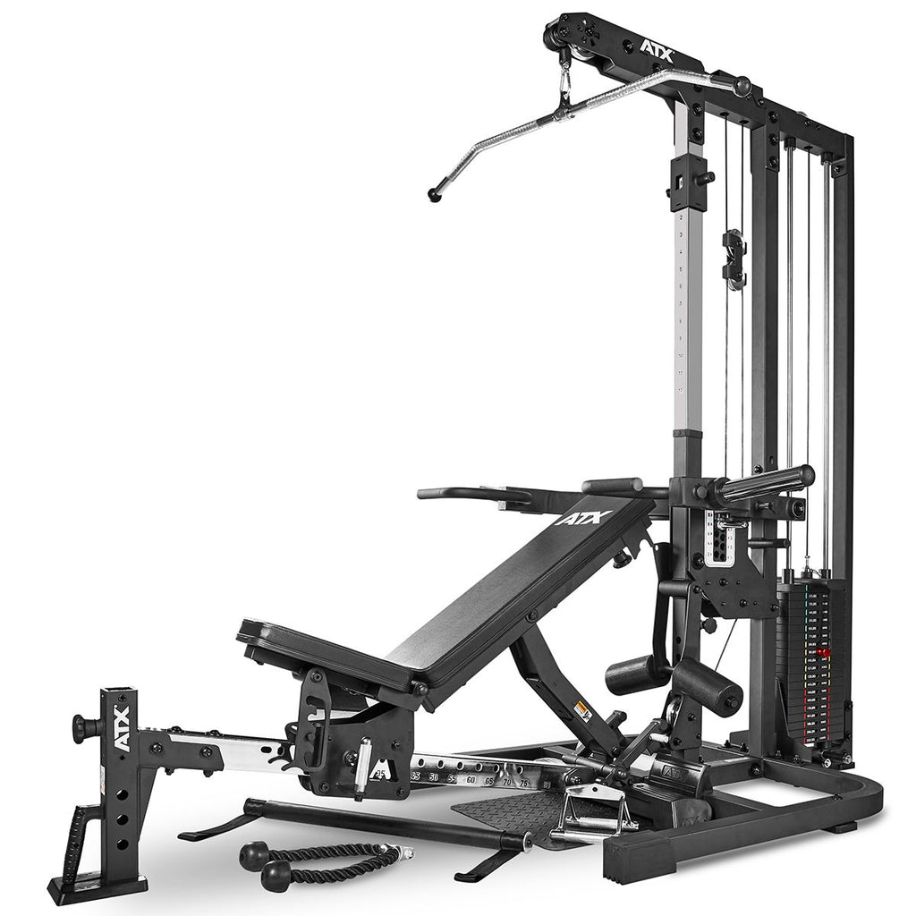 Multistasjon TripleX Gym med vektblokk EN 20957 forfra