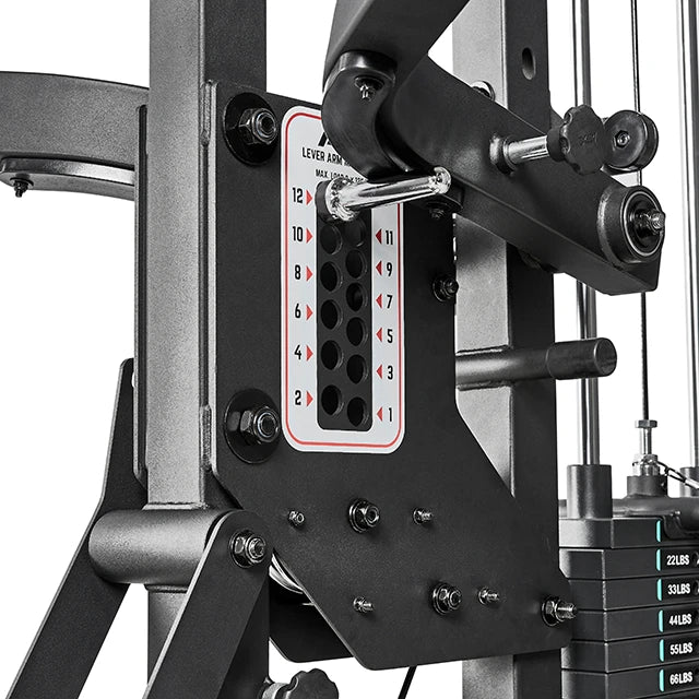 Multistasjon TripleX Gym med vektblokk EN 20957 latzug detalj
