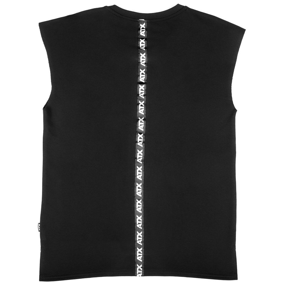 Muscle shirt svart 85 % bomull str. S-XL bakside