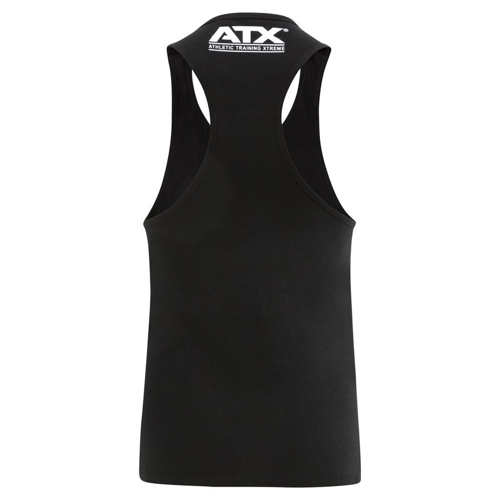 Muscle-shirt svart L/XL 100 % bomull bakside