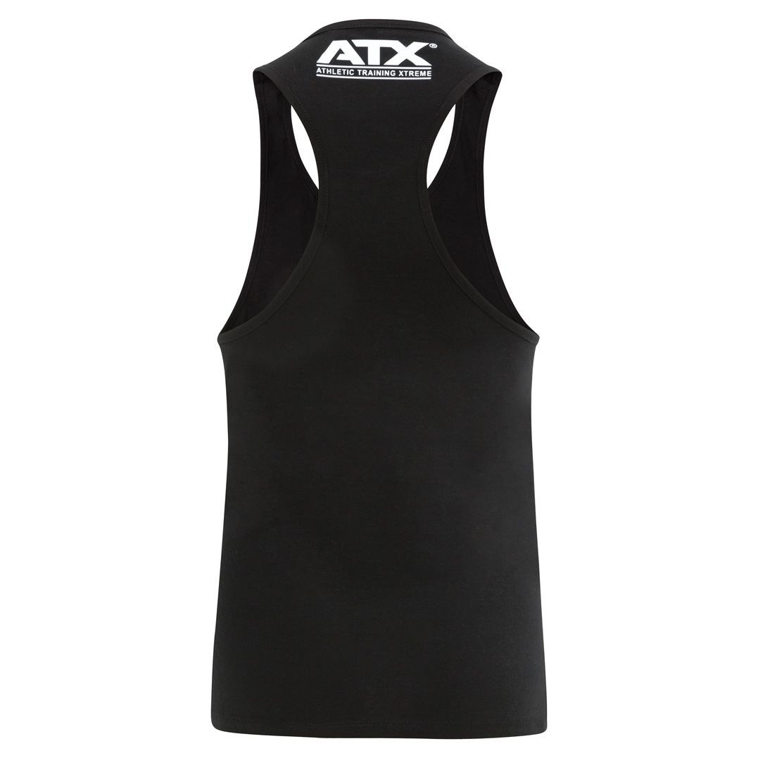 Muscle-shirt svart L/XL 100 % bomull bakside