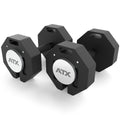 Octa Dumbbells justerbare håndvekter 2 x 24 kg forfra