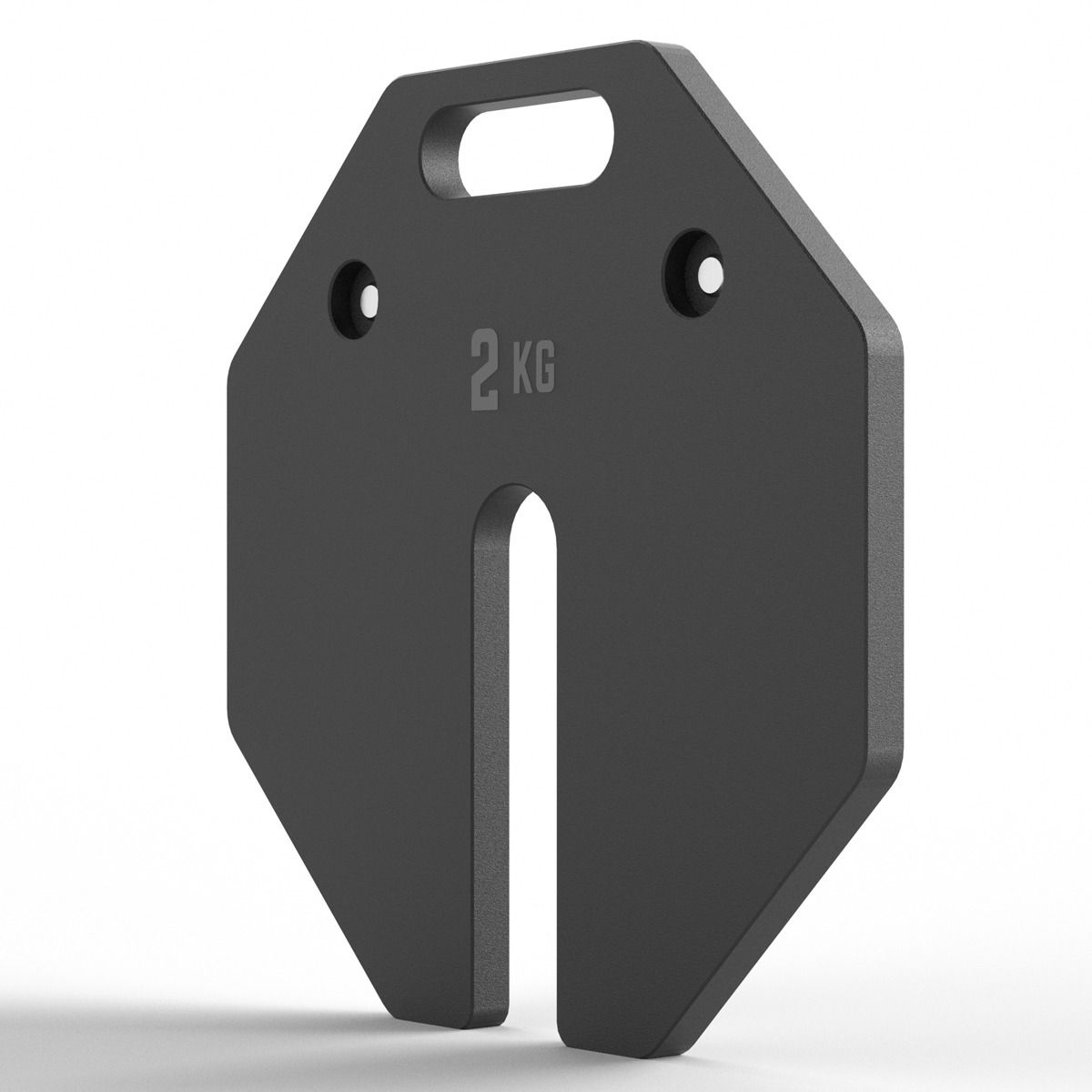 Detalj av Octa vektskiver 2 x 2 kg helstål - ATX