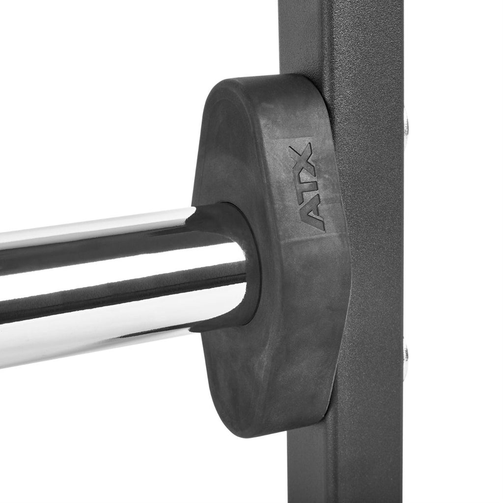 Open Hex Bar Compact 50 mm Olympic 13 kg maks 250 kg montert i treningsstativ
