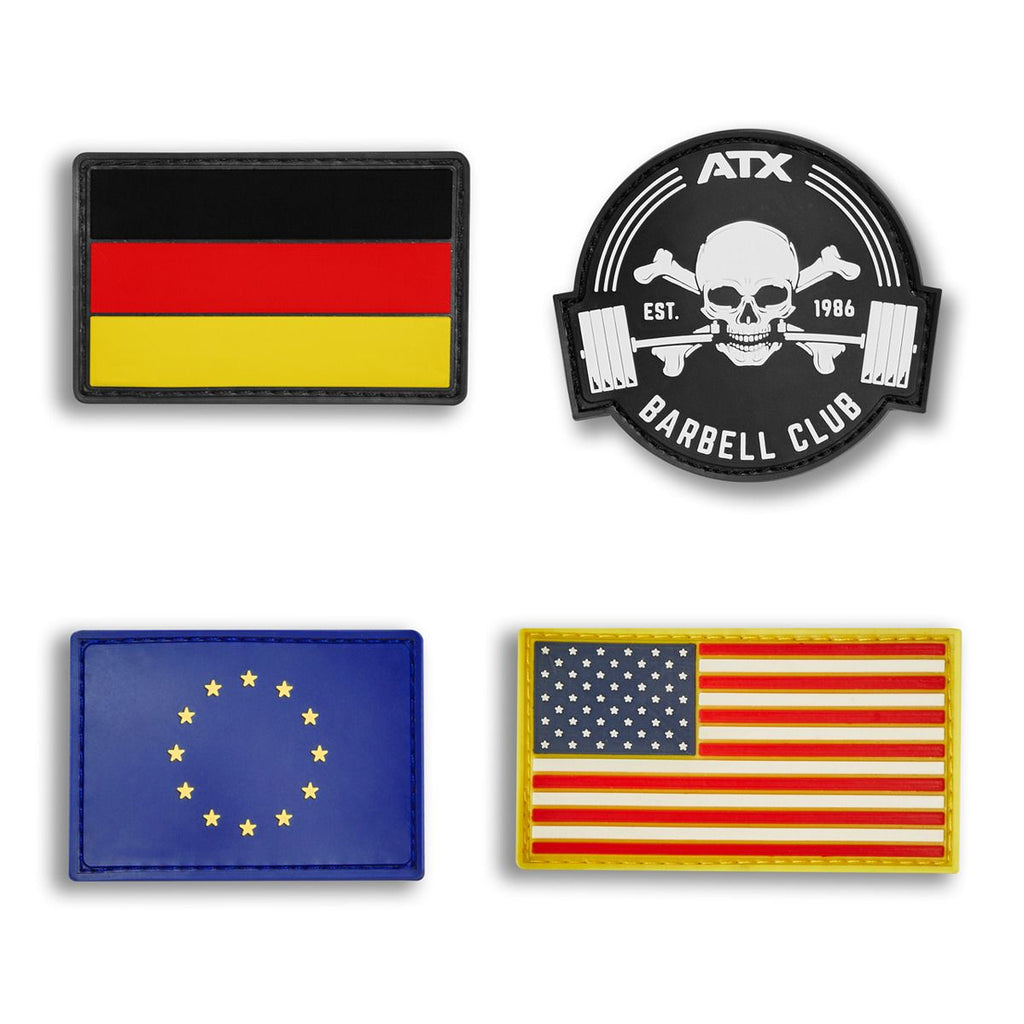 Patch USA 80x45 mm blå/hvit/rød/gull bakside