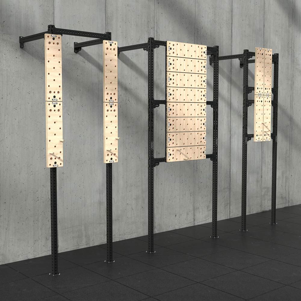 Pegboard klatrebrett 110 x 30 cm bøketre bakside