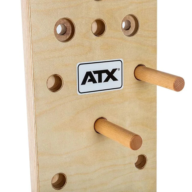 Pegboard klatrebrett 110 x 30 cm bøketre side