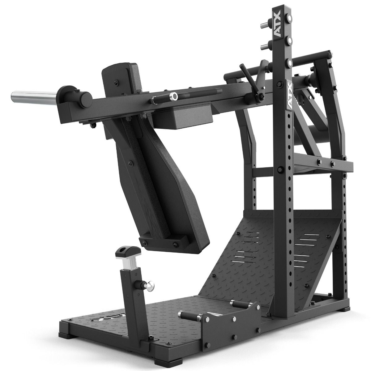 Pendulum Squat knebøymaskin 400 kg kapasitet 164 kg detalj