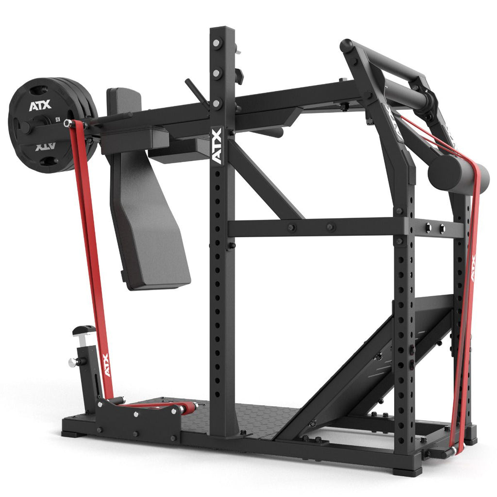 Pendulum Squat knebøymaskin 400 kg kapasitet 164 kg montert