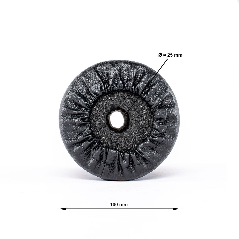 Nærbilde av Polstringsrull Ø100 mm x 200 mm svart - Megafitness Shop