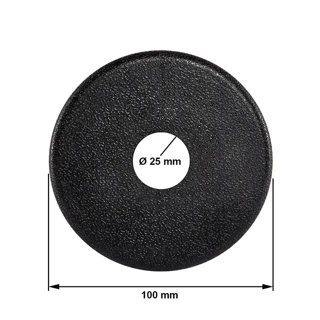 Polstringsrull Ø100 mm x 200 mm PU svart tekstur