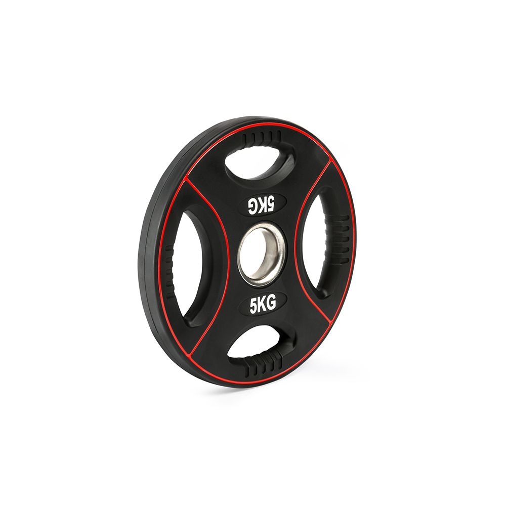 Polyuretan 4-grip vektskive 50 mm 5 kg forfra