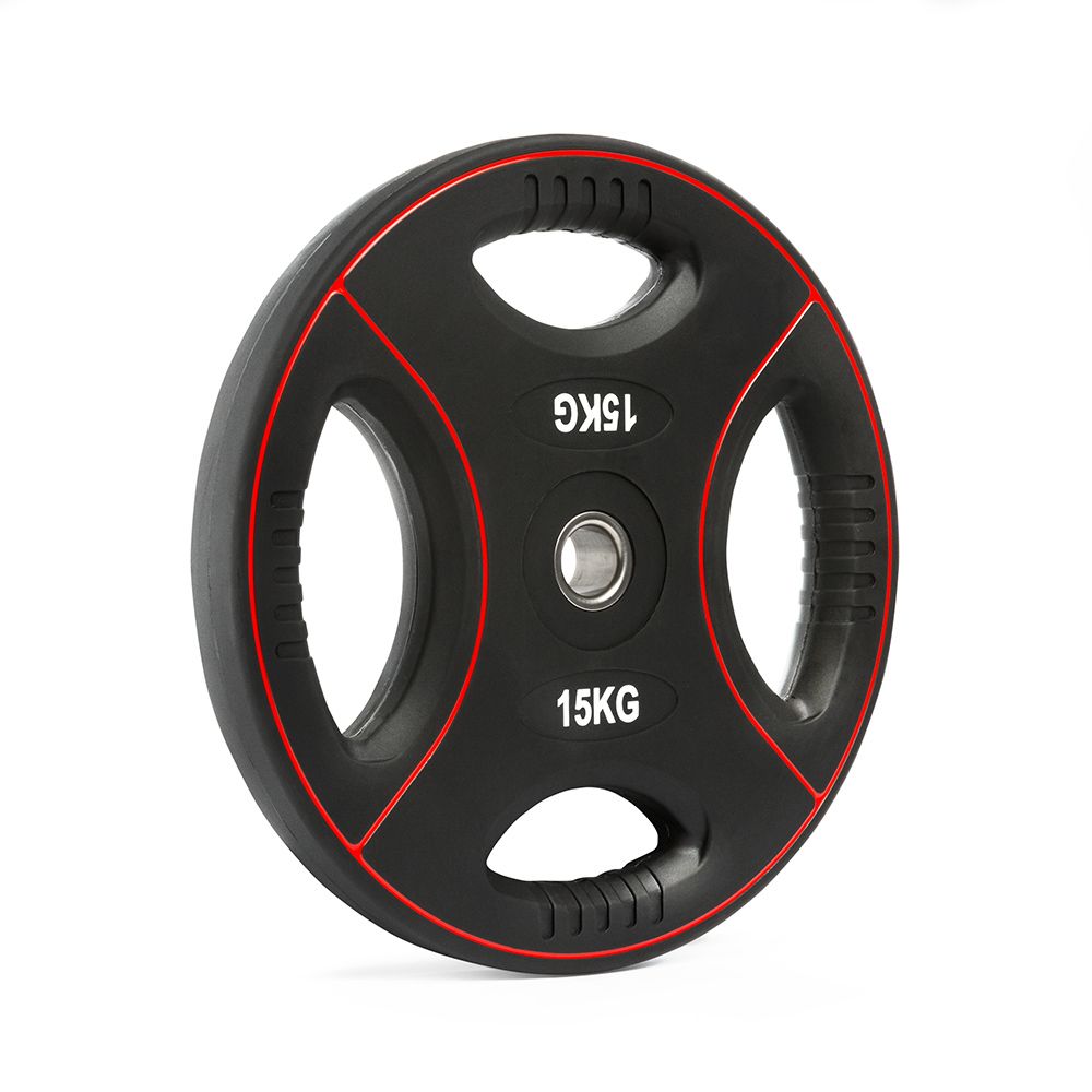 Polyuretan 4-grip vektskiver 30 mm 20 kg forfra