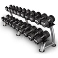 Polyuretan Dumbbell-sett 5–20 kg kompakt 32 mm grep forfra