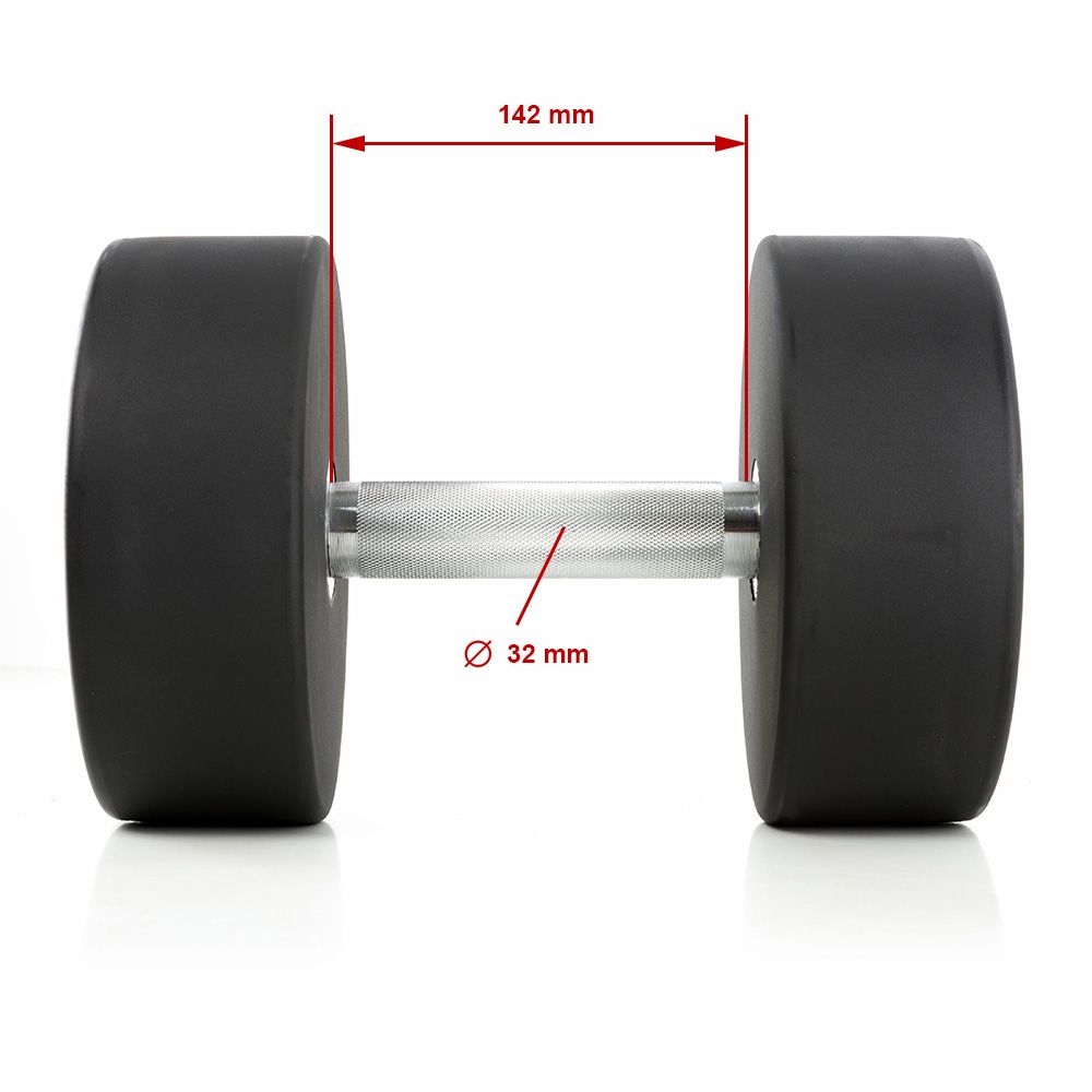 Polyuretan dumbbell-sett 5–20 kg med eget logo detalj
