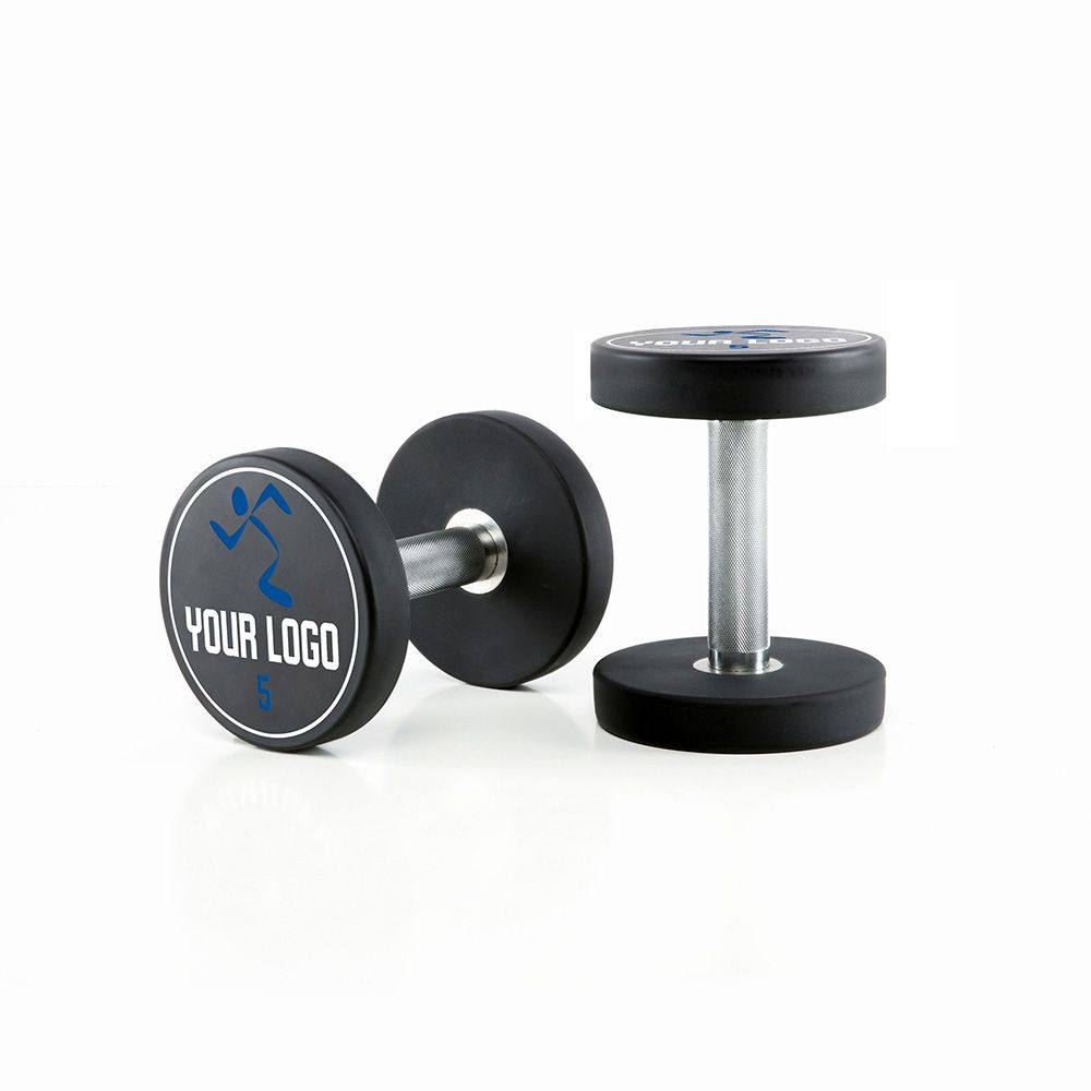 Polyuretan dumbbell-sett 5–20 kg med eget logo vektplate