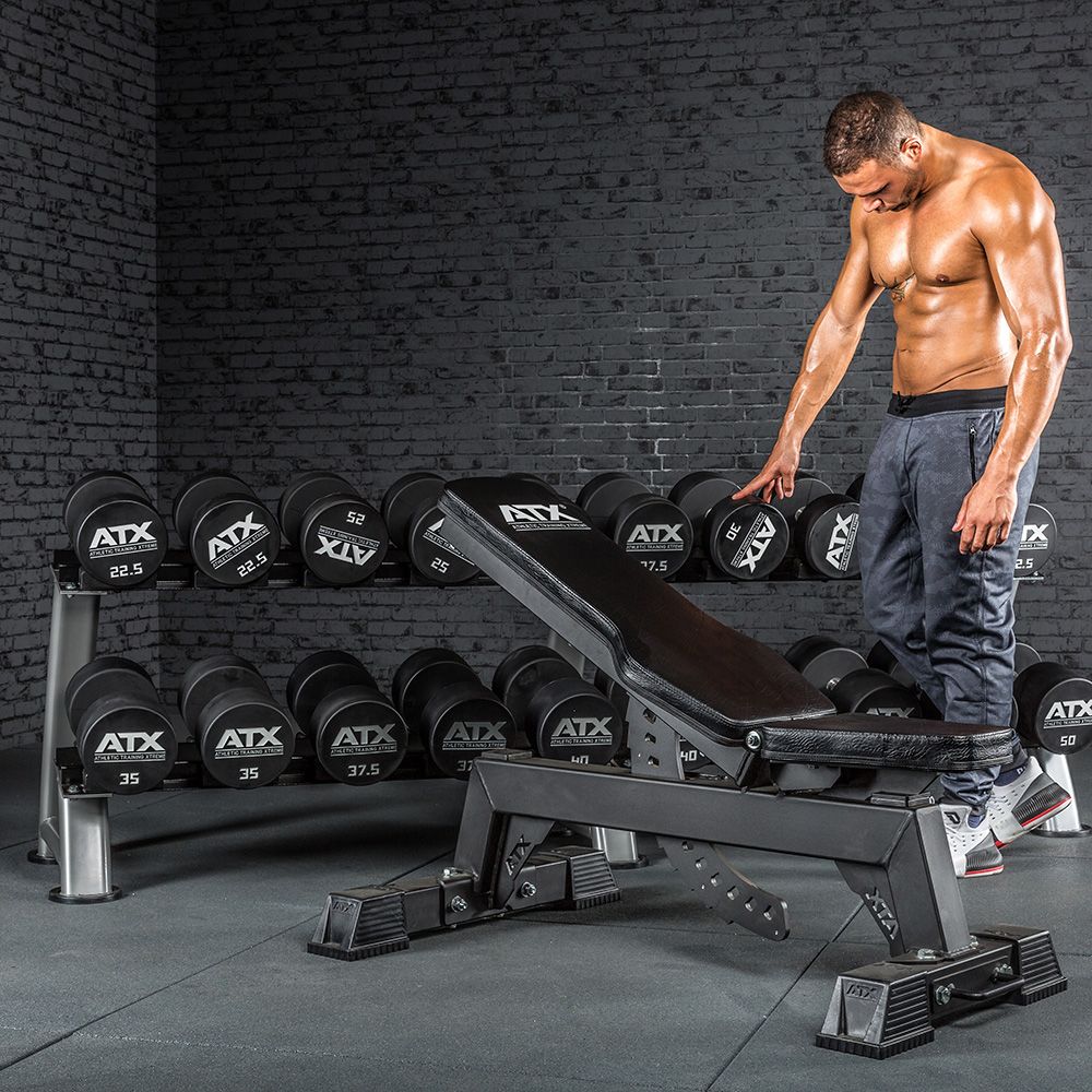 Polyuretan Dumbbell-sett 5–30 kg kompakt 32 mm grep nærbilde av håndtak