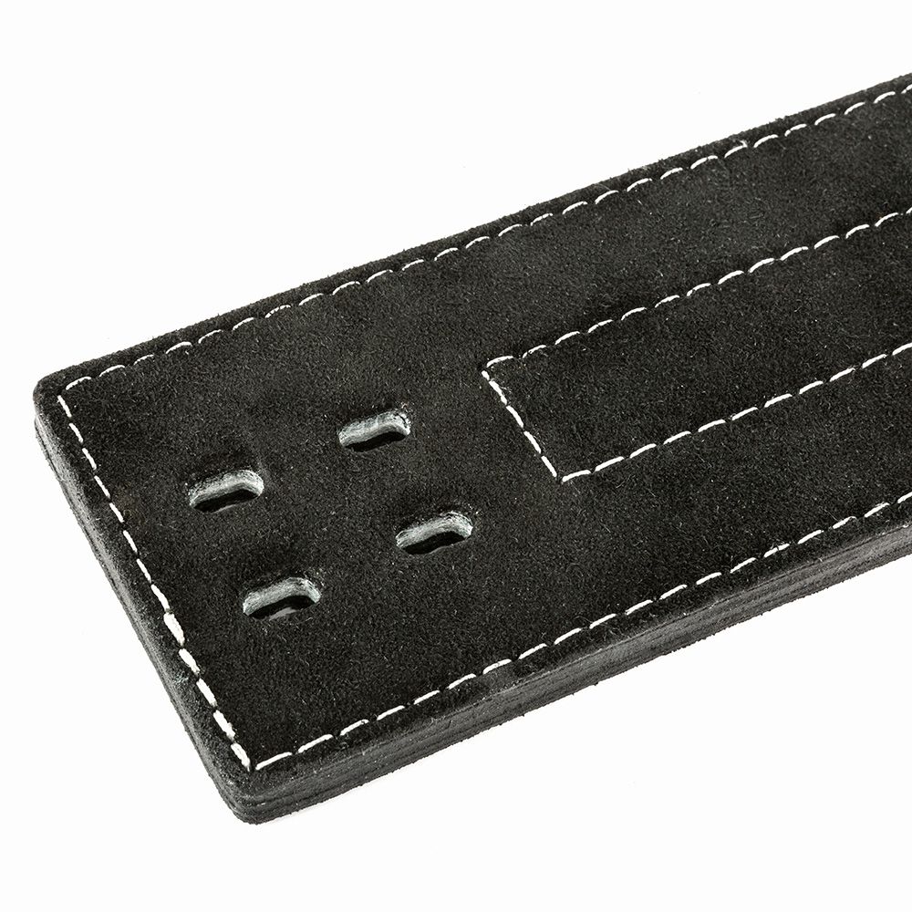 Nærbilde av semsket skinn på Power Belt Clip størrelse M