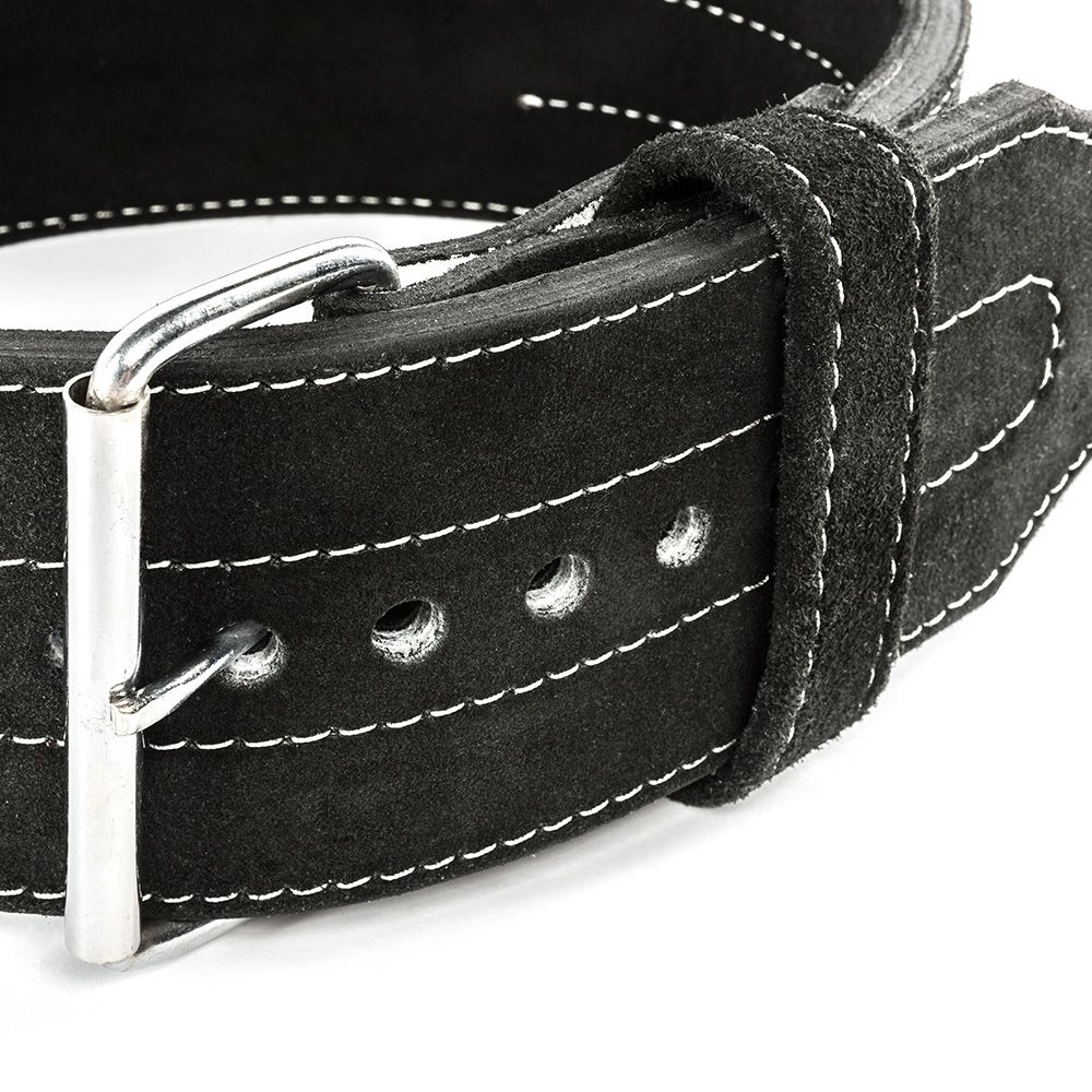 Power Belt semsket skinn svart størrelse XXL detalj av spenne