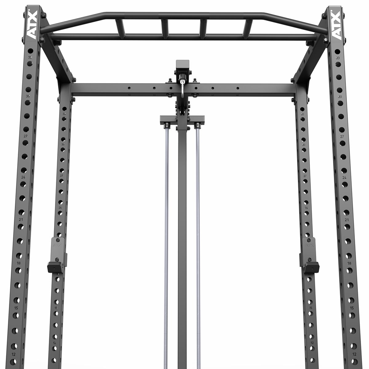 Power Rack 520 komplettstasjon med Lat Pulldown 100 kg 218 cm - ATX