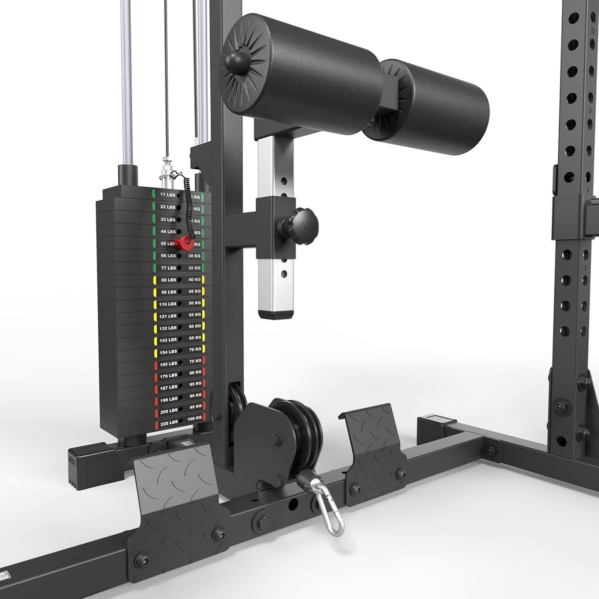 Power Rack 520 komplettstasjon med Lat Pulldown 100 kg 218 cm - ATX