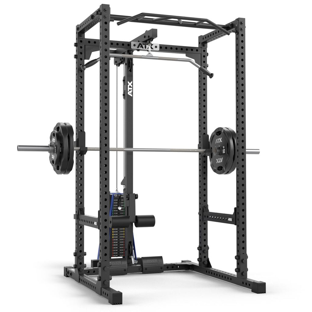 Detalj av lat pulldown vektstabel på Power Rack 640/660